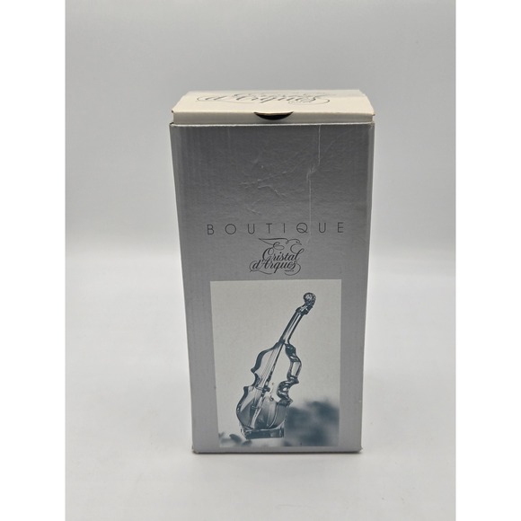 Cristal d'Arques "Boutique" Double Bass Figurine, New in Box - Picture 1 of 7